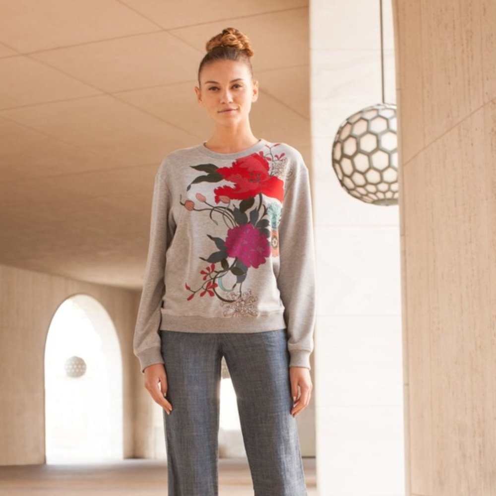 Trina Turk Floral Sweatshirt